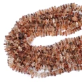 Kwarc z rutylem nieregularne płaska bryłka ok.3-15x2-4,5mm