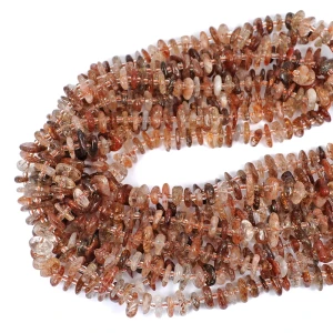 Kwarc z rutylem nieregularna płaska bryłka ok.3-15x2-4,5mm 