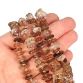 Kwarc z rutylem nieregularne płaska bryłka ok.3-15x2-4,5mm