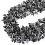 Kwarc z czarnym turmalinem nieregularny sopel płaski ok. 11-18x4-6mm