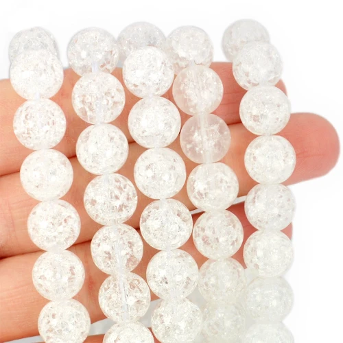 Szkło spękane kula gładka ok. 10mm