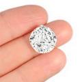 Monetka gnieciona ok. 16x14mm [zawieszka, srebro 925]