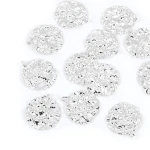 Monetka gnieciona ok. 16x14mm [zawieszka, srebro 925]