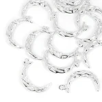 Półksiężyc fakturowany ok. 25x12mm [zawieszka, srebro 925]