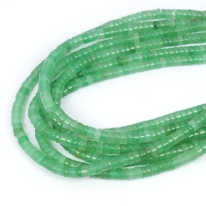 Awenturyn zielony talarek ok. 6x3mm