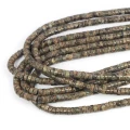 Larvikit brązowy talarek ok. 6x3mm