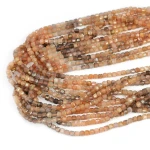 Kamień słoneczny układany kostka fasetowana ok. 3x3mm