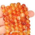 Agat karneol jasny kula gładka ok. 8mm