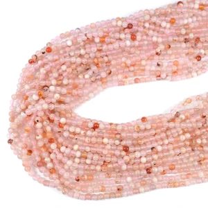 Agat Sakura kula gładka ok. 4mm