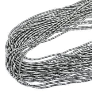 Hematyt srebrny oponka gładka ok. 3x1mm