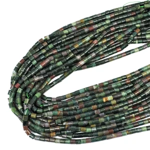 Agat indyjski walec gładki ok.  4-5x4,5mm