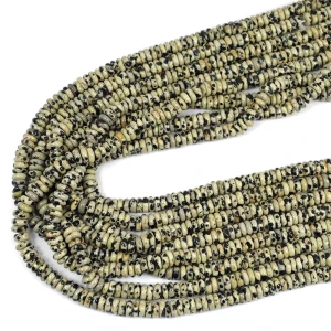 Jaspis dalmatytński dysk gładki ok. 6x2mm