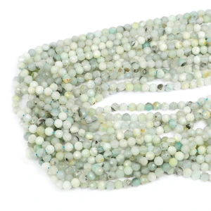 Amazonit jasny kula fasetowana diamentowy szlif ok. 4,5mm