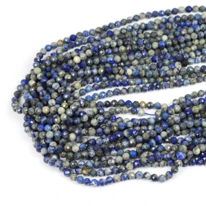 Lapis Lazuli kula fasetowana diamentowy szlif ok. 4mm