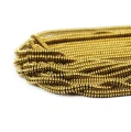Kamienie w formie drobnych oponek hematytu w kolorze złotym, w rozmiarze ok. 3x1mm.