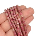 Rodonit różowy talarek ok. 4x2mm