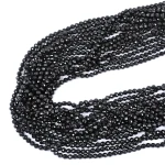 Turmalin czarny kula fasetowana ok. 4mm