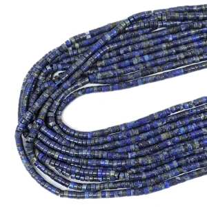 Lapis Lazuli intensywny talarek ok. 4x2,5mm