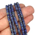 Lapis Lazuli intensywny talarek ok. 4x2,5mm
