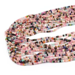Mix kamieni oponka fasetowana ok. 3x2mm