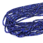 Lapis lazuli kostka fasetowana ok. 3x3mm