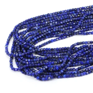Lapis lazuli kostka fasetowana ok. 3x3mm