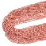 Rodochrozyt oponka fasetowana ok. 2,5x1,5mm