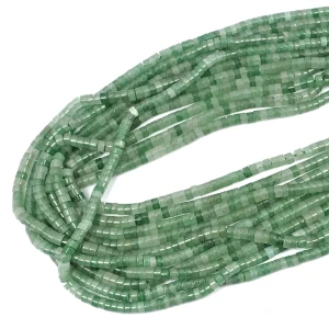 Awenturyn zielony talarek ok. 4x2mm