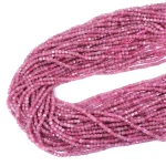 Turmalin różowy szklisty kostka fasetowana ok. 3x3mm