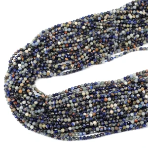 Sodalit mix kula fasetowana ok. 3,3mm