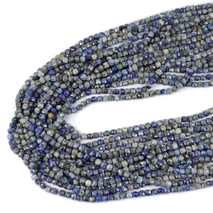 Lapis lazuli kostka fasetowana ok. 4x4mm