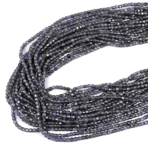 Iolit kostka fasetowana ok. 3x3mm