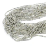 Labradoryt 2 kula fasetowana ok. 3,3mm