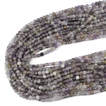Ametyst cieniowany kostka fasetowana ok. 4,5x4,5mm