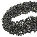 Obsydian złocisty nieregularny sopel ok. 9-14x4-6mm