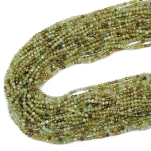 Granat zielony kula fasetowana ok. 3mm