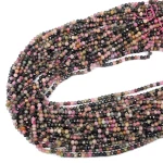 Turmalin wielokolorowy oponka fasetowana ok. 4x3mm