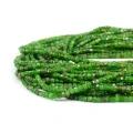 Diopsyd kostka fasetowana ok. 2,5x2,5mm