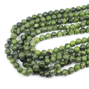 Jadeit naturalny zielony kula gładka ok. 8mm