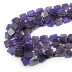 Ametyst kwadrat nieregularny ok. 10-13x10-12mm