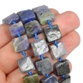 Tanzanit kwadrat nieregularny ok. 9-12x10-12mm