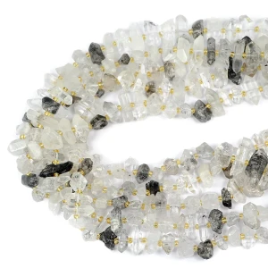 Kryształ herkimer nieregularny sopel ok. 9-20x4-10mm