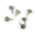 Labradoryt brioletka w oprawie srebrnej ok. 10x7mm