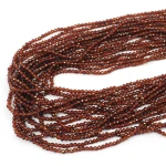 Granat hessonit kula fasetowana ok. 2,5mm