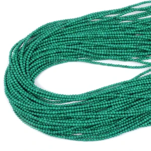 Howlit zielony kula gładka ok. 2,5mm
