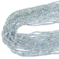 Akwamaryn oliwka fasetowana ok. 5x4,5mm