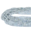 Akwamaryn oliwka fasetowana ok. 5x4,5mm