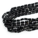 Turmalin czarny walec szlifowany ok. 7-8x12mm