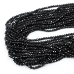 Hematyt czarny kula fasetowana diamentowy szlif ok. 4mm