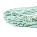 Larimar kostka fasetowana ok. 2,7x2,7mm